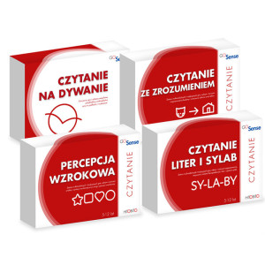 Gosense czytanie (dysleksja). pakiet 4 zestawów
