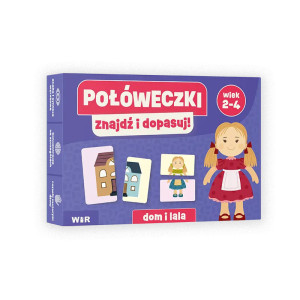 Połóweczki. znajdź i dopasuj! dom i lala