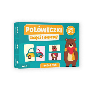 Połóweczki. znajdź i dopasuj! auto i miś