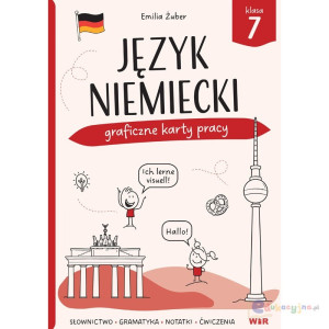 Język niemiecki. graficzne karty pracy. klasa 7