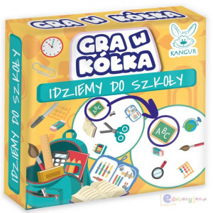 Gra w kółka. idziemy do szkoły