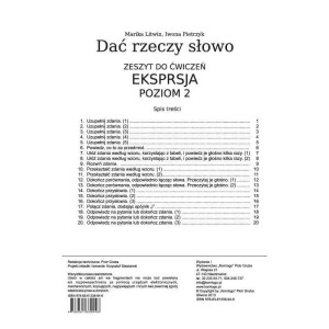 Dać rzeczy słowo. ekspresja - poziom 2