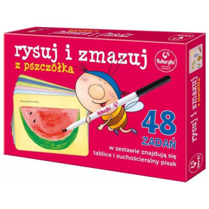 Rysuj i zmazuj z pszczółką