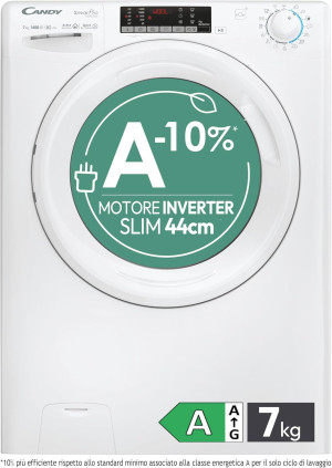 Candy CO4474TWM6/1-S LAVATRICE CARICA FRONTALE 7 KG 1400 GIRI CLASSE A-10