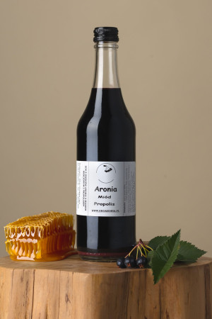 Sok Aroniowy 100% z dodatkiem Miodu i Propolisu 490 ml