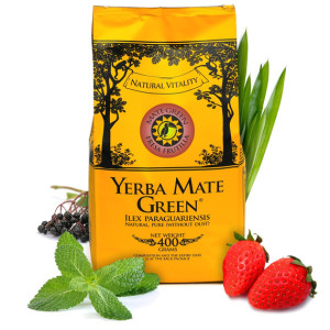 Yerba Mate Green Fresa Frutilla 400g Ekoherba