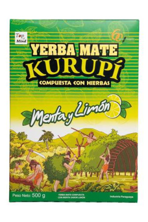 Yerba Mate Kurupi Menta Limon 500g Ekoherba