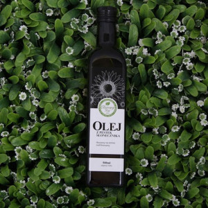 Olej Z Ziaren Słonecznika Tłoczony Na Zimno 250 Ml Ekoherba