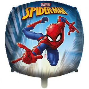 Balon foliowy kwadratowy Spiderman, 46 cm