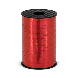 Wstążka plastikowa, czerwony, 5mm/225m