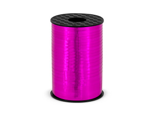 Wstążka plastikowa, ciemny różowy, 5mm/225m