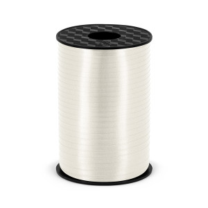 Wstążka plastikowa, biały, 5mm/225m
