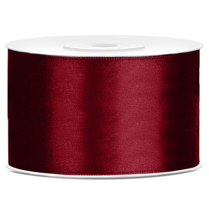 Tasiemka satynowa, bordo, 38mm/25m