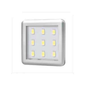 Oczko kwadratowe led 2,5W czarne barwa neutralna
