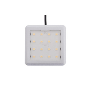Oprawa kwadratowa LED aluminium barwa biały ciepły 1.5w
