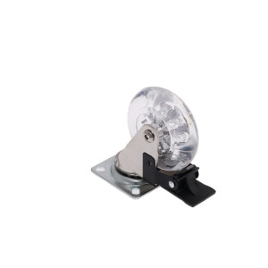 Kółko meblowe z hamulcem Brazylia fi75mm przeźroczyste