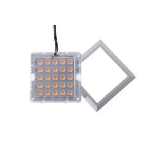 Oprawa kwadratowa LED xl aluminium barwa ciepła 2w