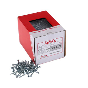 Wkręty uniwersalne ASTRA 3x25 - 1000 sztuk