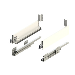 Szuflada HAFELE MATRIX S SLIM 550 mm niska H84 biała 35kg