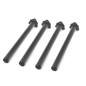 Noga meblowa GTV INNOVO H-710 mm FI60 czarna - 4 sztuki