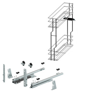 Kosz cargo dolny REJS 200 mm 2P efekt chrom - WE29.0004.01.062