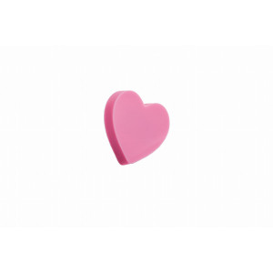 Uchwyt meblowy gumowy Heart różowy