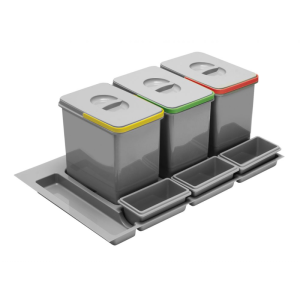 Pojemnik na śmieci multino 900 mm 3x15l antracyt