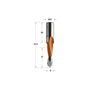 Wiertło Xtreme nieprzelotowe CMT 313.050.42