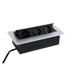 Port Kombi Box 3 gniazda przewód 3m aluminium