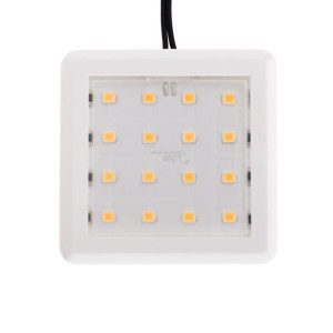 Oczko kwadratowe led 1,5W aluminium barwa zimna