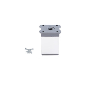 Noga meblowa Dn-027 40x40 H-60mm aluminium wraz z wkrętami