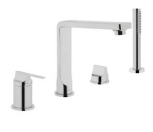 Bateria wannowa 4 – otworowa Vitra Suit L chrom A42529EXP
