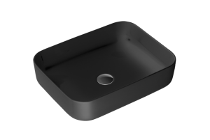 Umywalka ceramiczna nablatowa Emporia Bari 04 black mat 500x390x140 mm LT-2195-MB