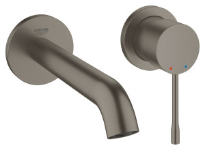 Grohe Essence New - 2-otworowa bateria umywalkowa do montażu podtynkowego Brushed Hard Graphite 19408AL1