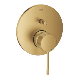 Grohe Essence – jednouchwytowa bateria do obsługi dwóch wyjść wody brushed cool sunrise 24167GN1