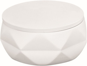 Kleine Wolke Crackle Jar - Pojemnik łazienkowy White  8046100873