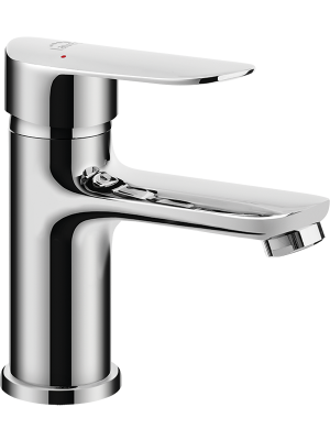 Bateria umywalkowa stojąca z korkiem Laveo Appia chrom BLP_022D