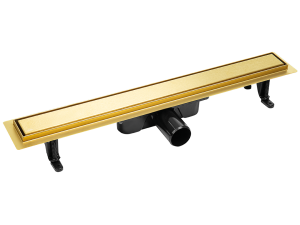 Odpływ liniowy 70 cm Laveo Basso złoty COB_G70D