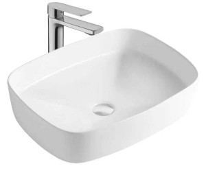 Umywalka nablatowa 49,5x37 cm Bevisa Serina 50 biała 2600215037