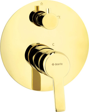 Deante Arnika Gold – bateria prysznicowo – wannowa podtynkowa złoty BQA_Z44P