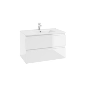 Szafka podumywalkowa wisząca COMO D80 Defra 80x50 cm biały połysk 123-D-08055