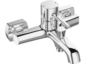 Bateria wannowa ścienna bez zestawu natryskowego Laveo Pola chrom BAP_010D
