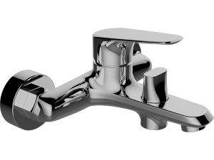 Bateria wannowa ścienna bez zestawu natryskowego Laveo Rondo chrom BLX_010D