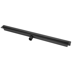Odpływ liniowy z wąskim rusztem 800 mm Laveo Slim czarny COS_780D