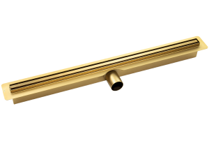Odpływ liniowy 50 cm Laveo Slim złoty COS_G50D