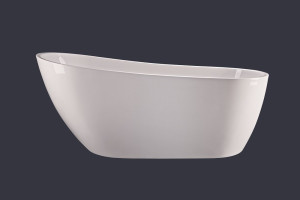 Wanna wolnostojąca Emporia Mega-N XL 1700x750x690 mm z przelewem szczelinowym oraz białym korkiem klik-klak WS205-1700-NEW