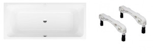 Zestaw - Wanna akrylowa prostokątna Villeroy&amp;Boch Targa Style 170×75 cm biały UBA170FRA2V-01 + nóżki plastikowe U99740000