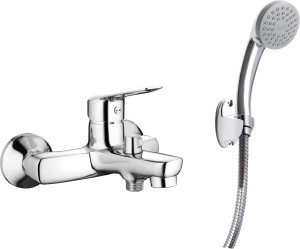 Bateria wannowa z zestawem prysznicowym Deante Boro chrom BMO_011M