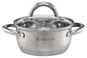Garnek stalowy z pokrywką 14 cm Ambition Solar 44467