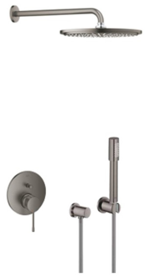 GROHE Essence - zestaw prysznicowy 6w1 hard brushed graphite